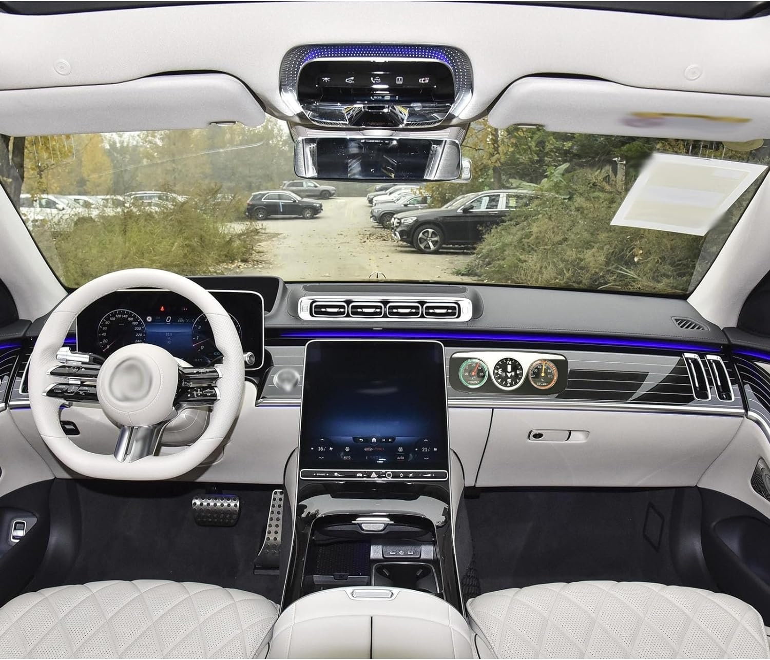 Automotive Compass Ball,3 in 1 Car Compass with Thermometer and Hygrometer, Self Adhesive Mount Dashboard Compass Adjustable Dash Mount Compass Universal for Travel Outdoor Camping Boat Car Truck