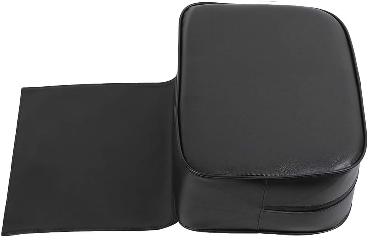 Hair Salon Barber Chair, PU Leather Thickened Child Booster Seat, Boat Booster Seat for Driver, Hair Cutting Styling Beauty SPA Equipment for Home Salon Barber Shop (Black) (Black) image number 3