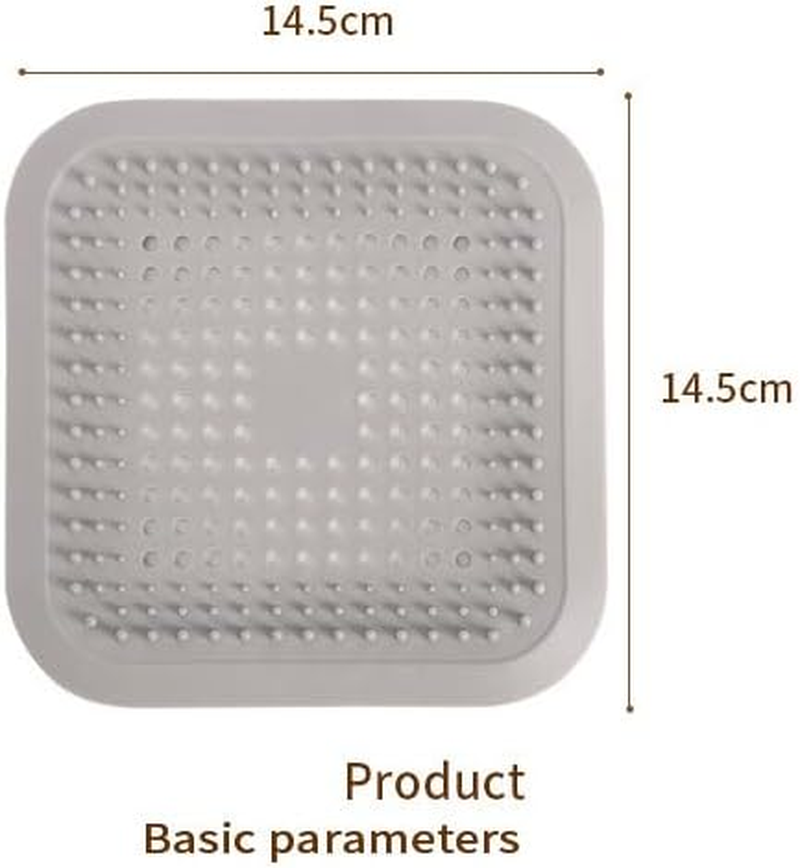 2 Pcs Shower Drain Strainer Hair Catcher Silicone Filter Cover Protector for Stainless Metal Strainer Bathtub Stopper for Bathroom Kitchen Floor Drain (Blue)