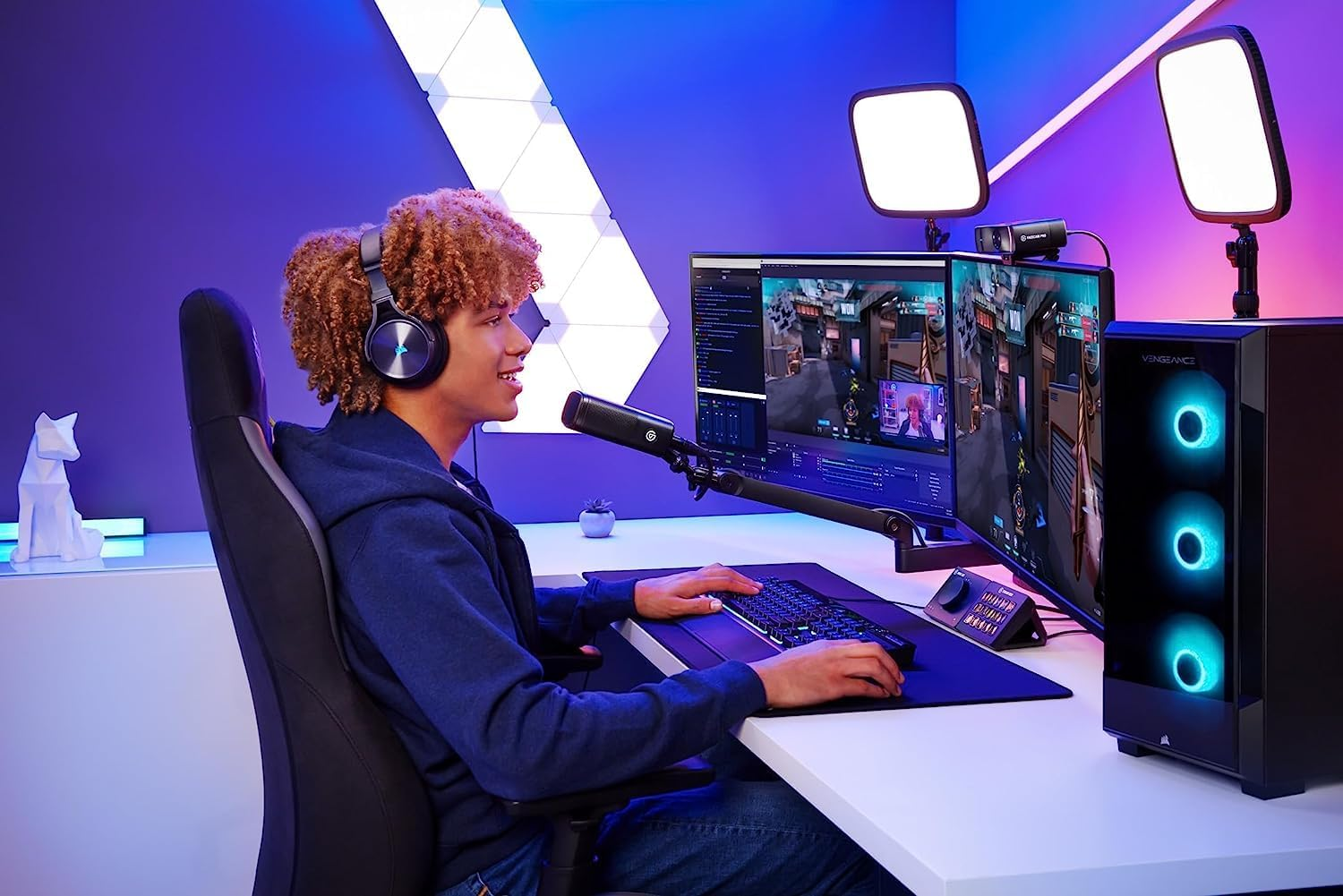 Elgato Facecam Pro, True 4K60 Ultra HD Webcam for Live Streaming, Gaming, Video Calls, Sony Sensor, Advanced Light Correction, DSLR Style Control, Wide Angle, Works with OBS, Teams, Zoom, Pc/Mac image number 6