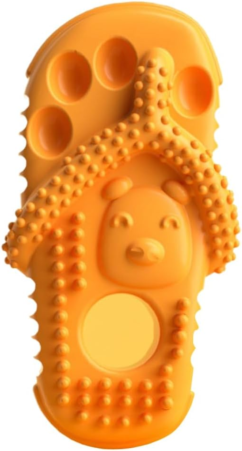 AIMALL Pet Toys Bite Slippers - Durable Dog Chew Toys for Teething & Dental Health, Bite-Resistant Rubber, Interactive Cat & Dog Toys