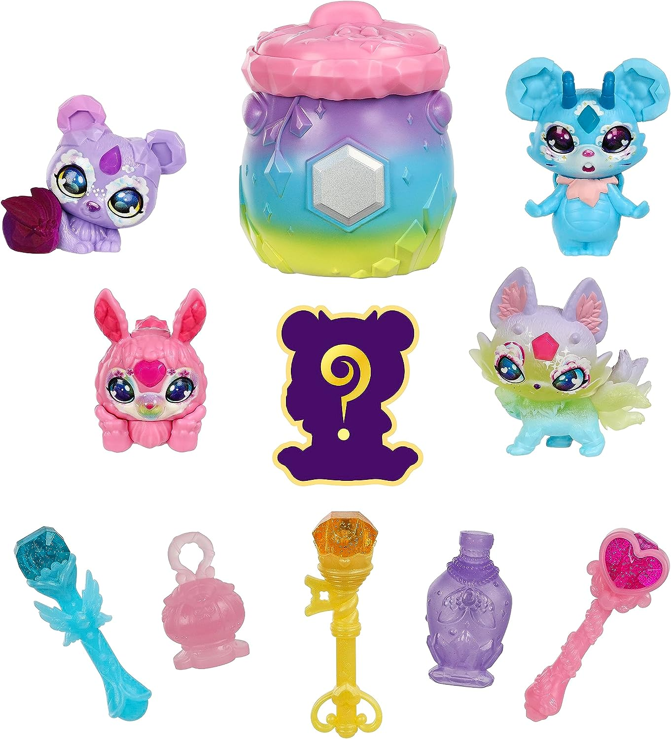 Magic Mixies Mixlings Magical Rainbow Deluxe Pack Contains 5 Exclusive Mixlings with a Unique Rainbow Magical Power Including 1 Mystery Mixling to Reveal from Its Cauldron image number 6