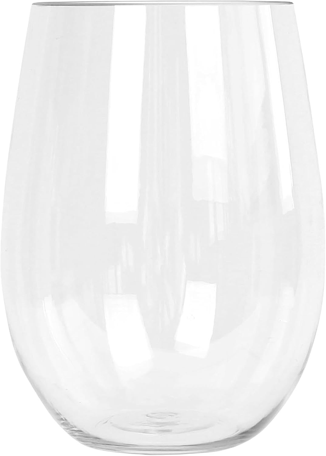 Argon Tableware Reusable Plastic Glasses - 480Ml - Pack of 12 - Stemless Wine Glasses - Clear Cocktail Champagne Tumbler Drinking Cups for Garden, Parties, Weddings, BBQ and Picnic image number 1