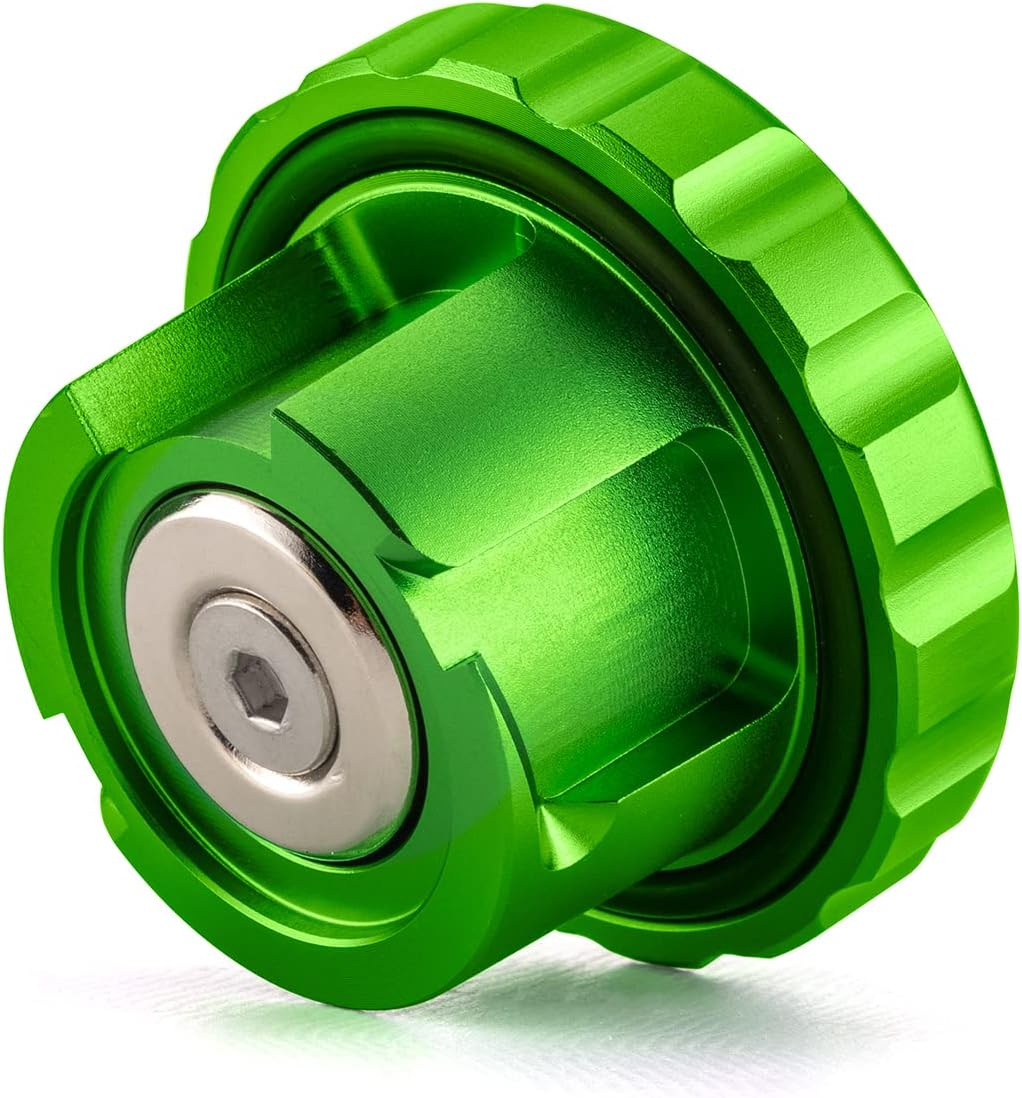 Wsays Green Magnetic Diesel Fuel Cap 6061 Aluminum Compatible with Dodge Ram 1500 2500 3500 2019-2024 Replace Part 82215782 image number 2