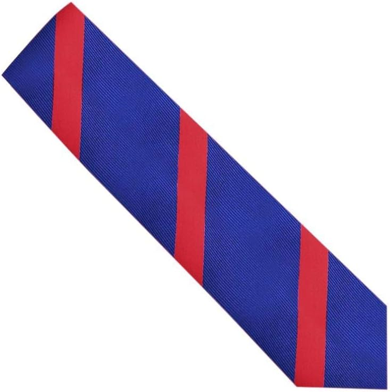 Navy Red Stripe Skinny Tie | 5 Year Warranty | Gifts for Men | Groomsmen Ties Set image number 2