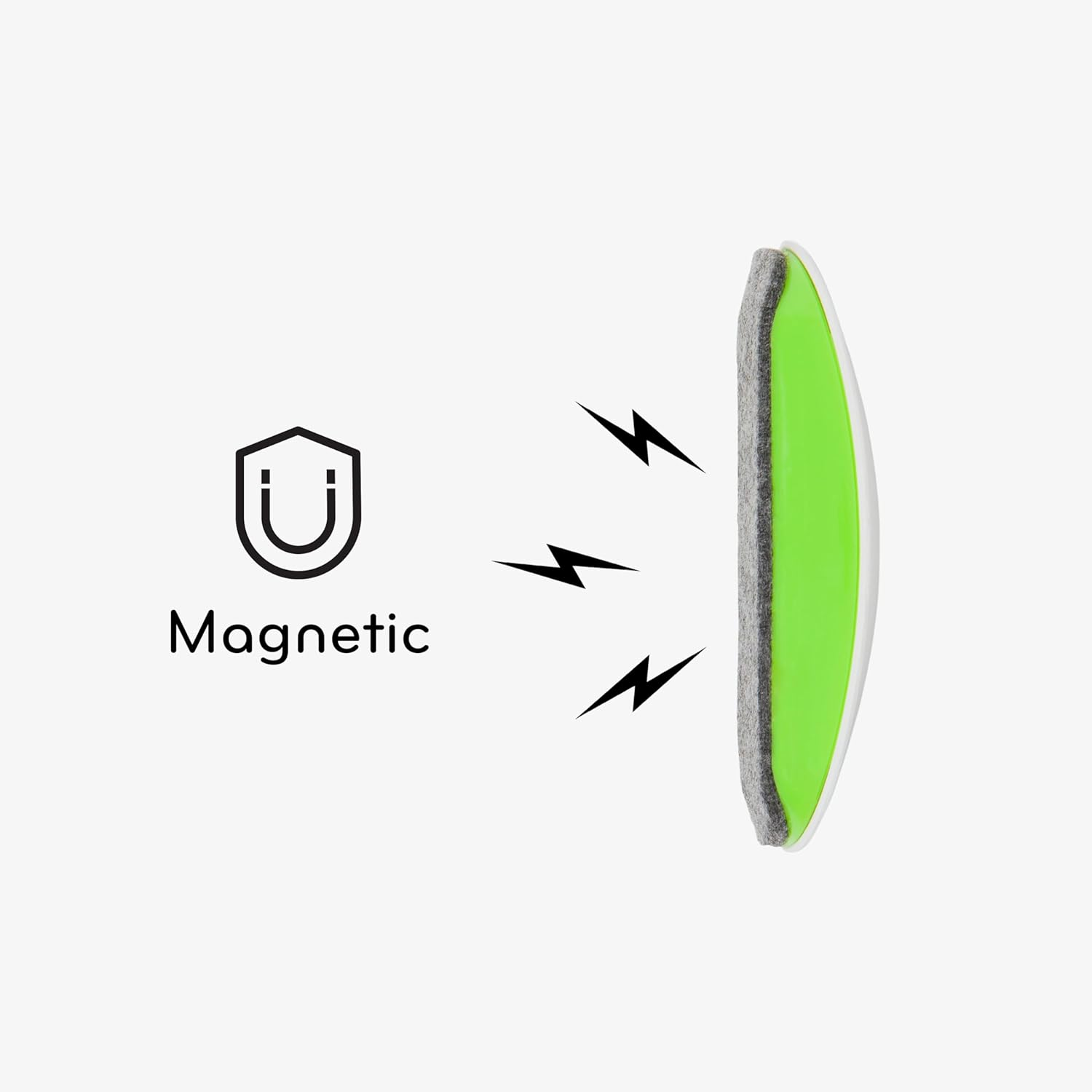 U Brands Magnetic Dry Erase Board Eraser, 4.5 X 2.25 X 1-Inch Size image number 1