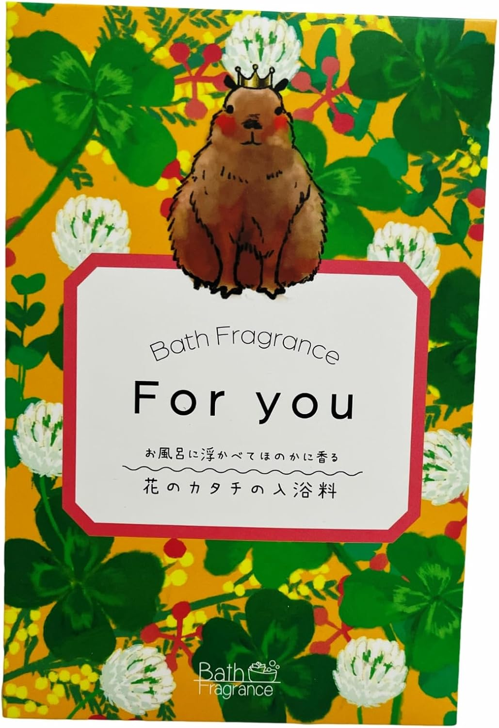 Q-FLA Bath Salt, Clover, Capybara, for You Gift, Bath Flower, Petal image number 3