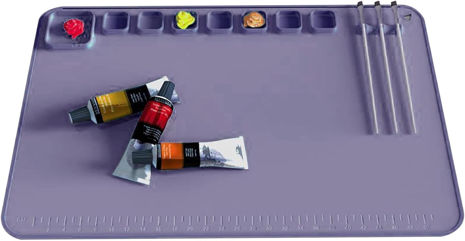 Silicone Mats for Crafts - 23Inchx16Inch Heat Resistant Silicone Crafting Mat Nonstick Nonslip | No Staining Supplies Accessories for Resin, Painting, Paint, Clay, Craft image number 4