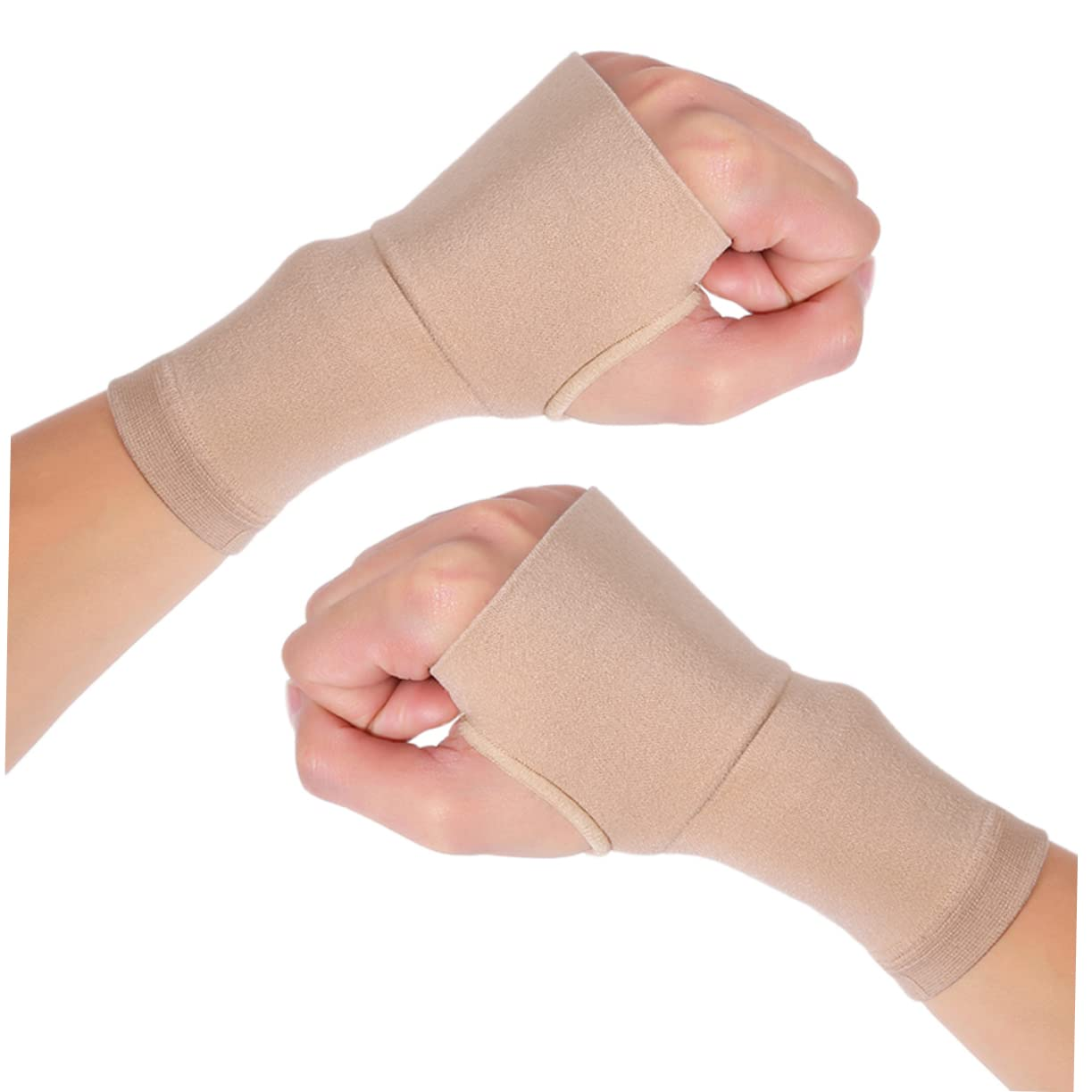 Healvian Carpal Tunnel Wrist Sleeve 1 Pair Compression Support Brace for Arthritis and Tendonitis Pain Relief Adjustable Wrist Splint for Sports and Daily Use Breathable Material image number 1