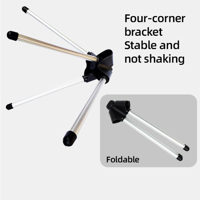 AIMALL Household Foldable Floor Hanging Ironing Rack with Telescopic Adjustment &ndash; Independent Support Stand, Hand-Held Ironing Board, and Clothes Accessories