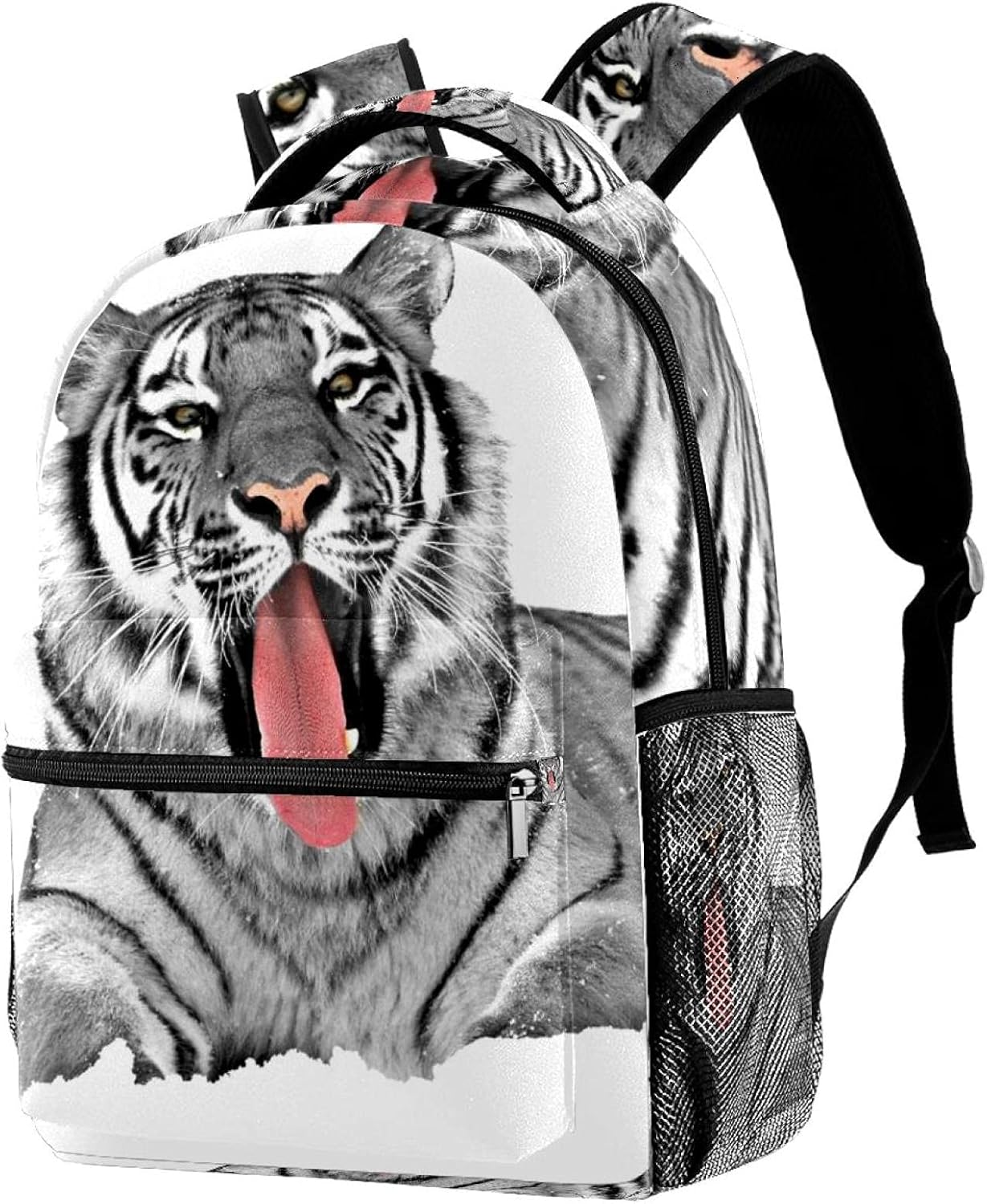 Tiger Backpack Students Shoulder Bags Travel Bag College School Tote Backpacks image number 4