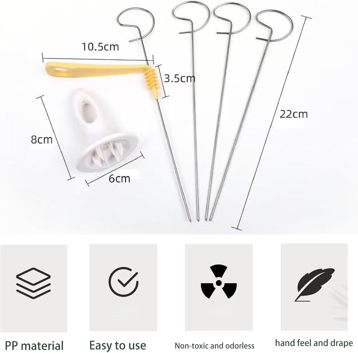 Spiral Slicer, Tower Slicer, Tornado Potato Cutter, Make Potato Slices Spiral Skewer Snacks, Cooking Gadgets Kitchen Accessories 4 Stainless Steel Stick, Carrot Cucumber Barbecue image number 4