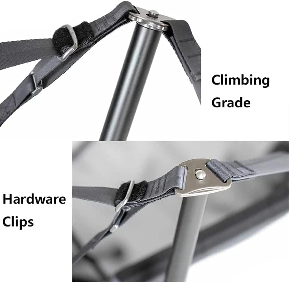 Outdoor Camping Rocking Chair Park Swing Leisure Beach Chair Family Hammock Folding Chair Outdoor Beach Chair Nap Chair Can Bear 300Kg(Gray) image number 2