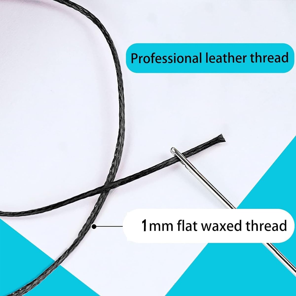 260M 150D Leather Sewing Waxed Thread - Hand Stitching Craft Repair Cords in 4 Colors image number 2