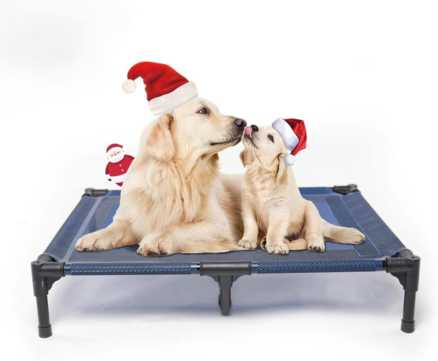 SUDDUS Elevated Dog Bed - Waterproof, Portable, Raised off Floor - Easy Clean for Indoor or Outdoor Use - Medium, Red