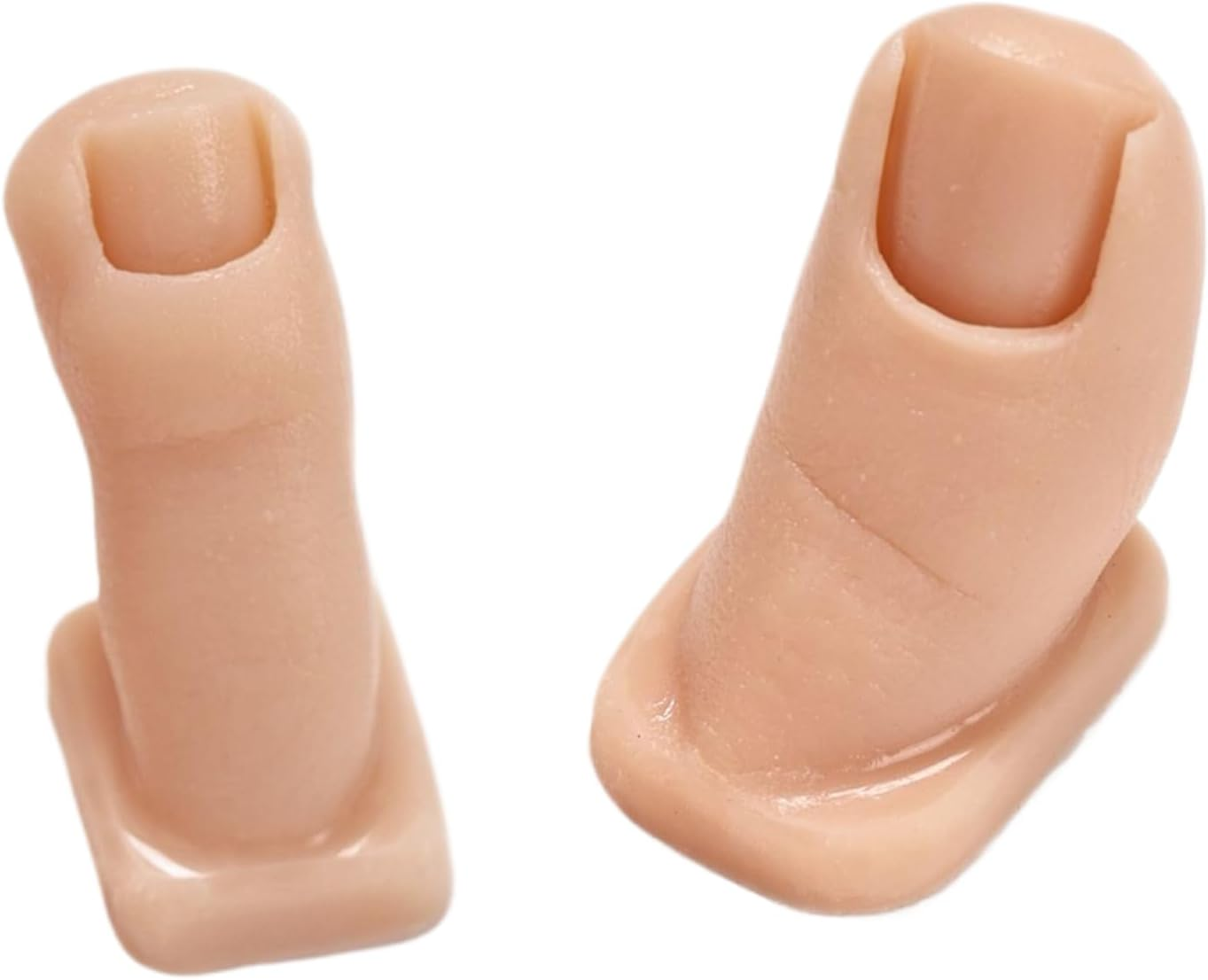 Silicone Toe Mannequin - Silicone Pedicure Practice Tool | Soft Toenail Simulator Fake Model Set of 2 for Pedicure Training Skill Enhancement image number 4