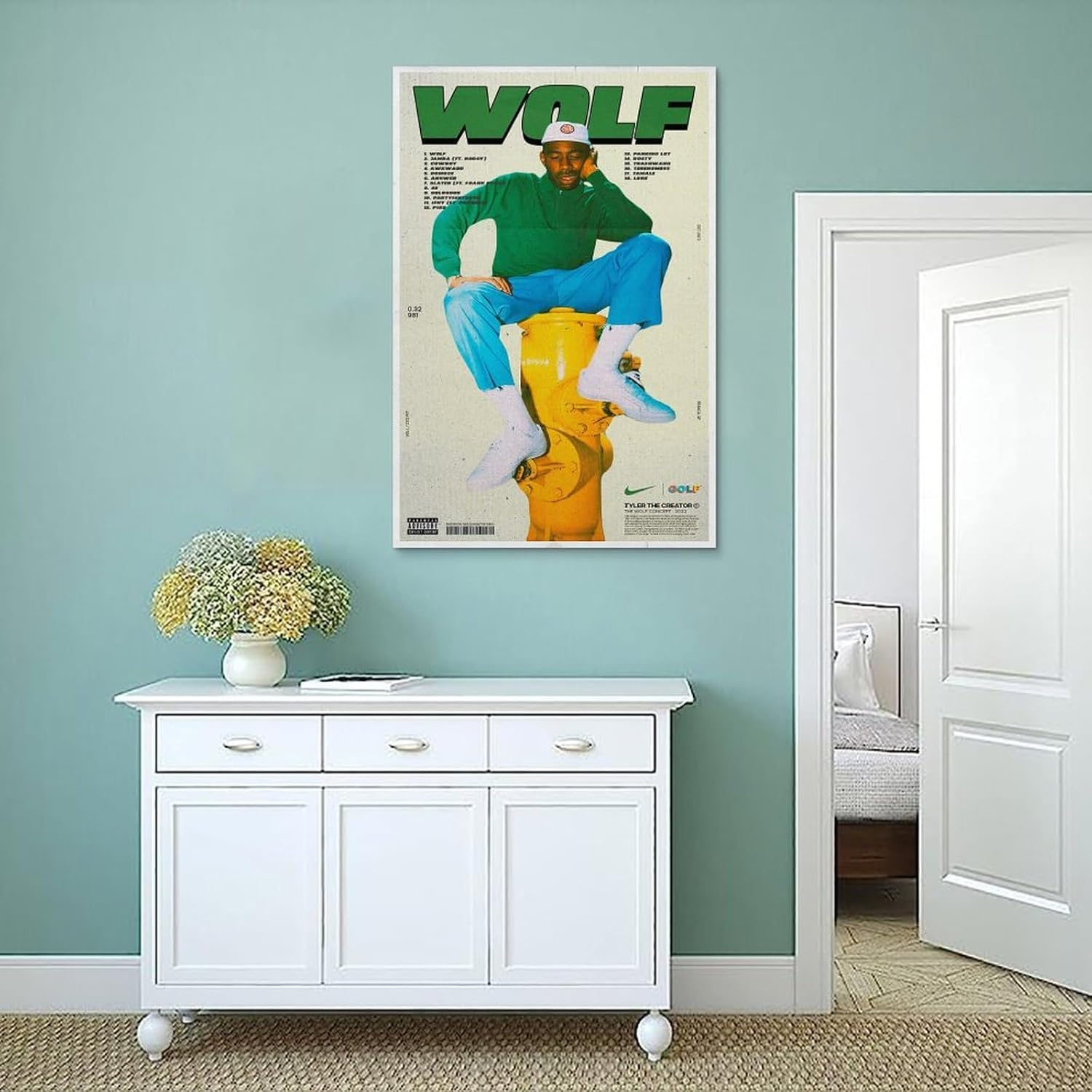 Tyler Poster the Creator Wolf Album Poster Canvas Painting Wall Art Picture Home Decor Print for Bedroom Living Room Dorm Study Bar Office 12X18Inch(30X45Cm) image number 2