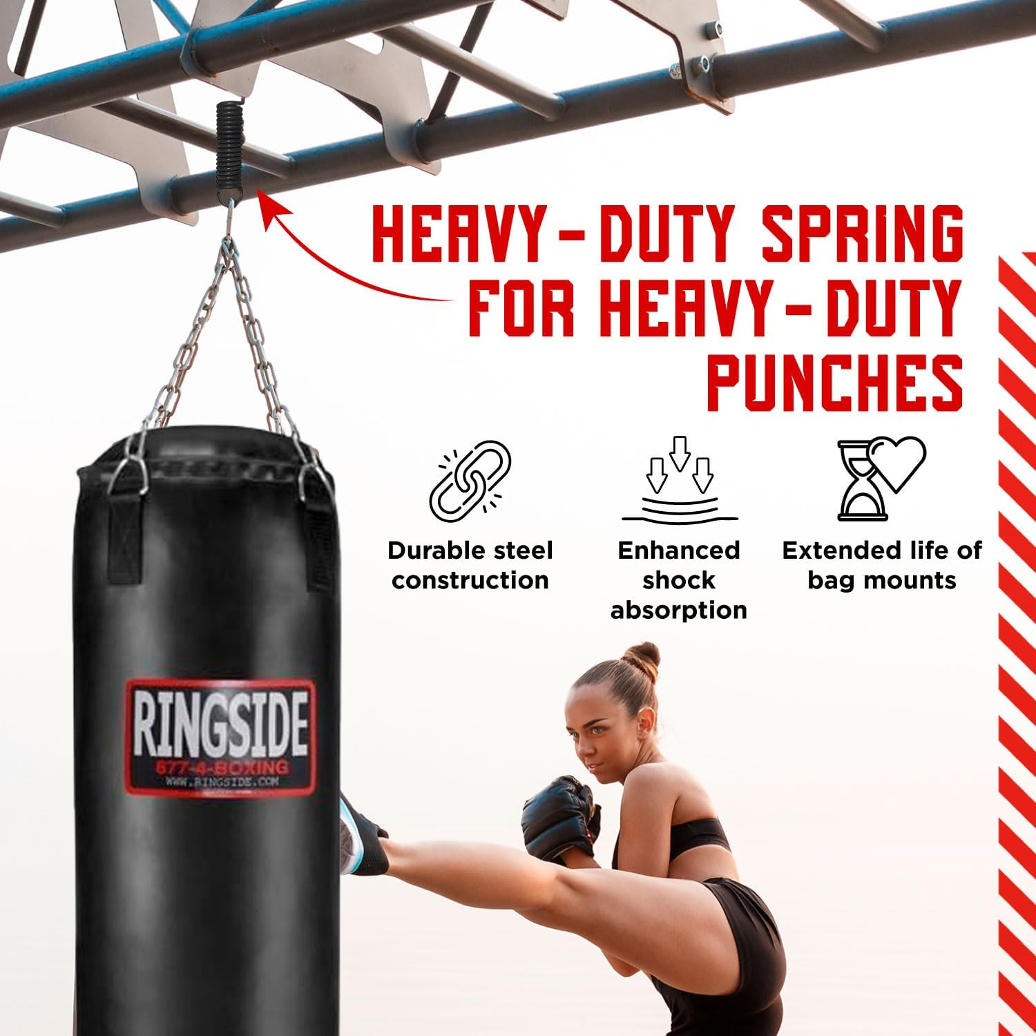 Ringside Boxing Training Heavy Duty Bag Spring (Up to 150 Pounds) image number 6