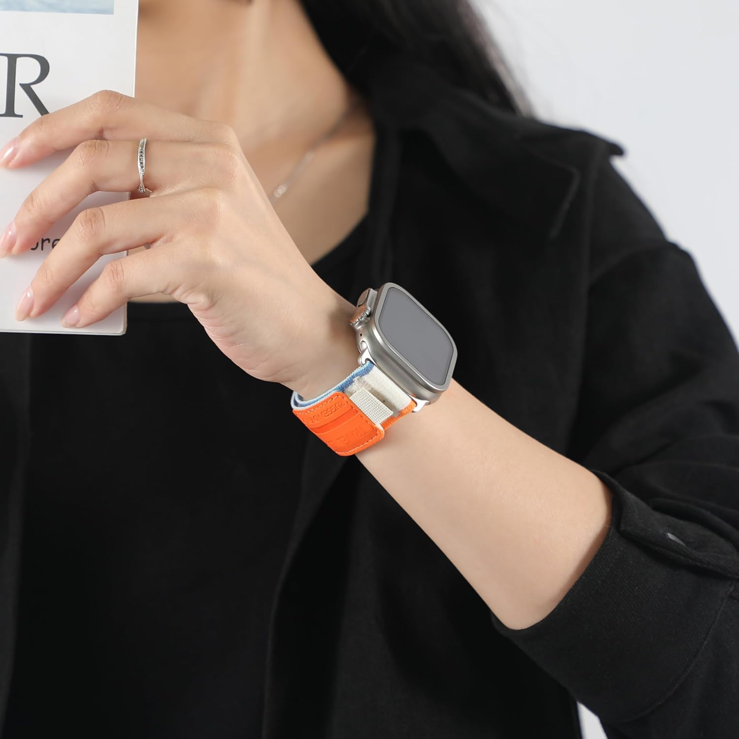 SOLOLUP Trail Loop for Apple Watch Ultra 2 Bands 49Mm 46Mm 45Mm 44Mm 42Mm 41Mm 40Mm 38Mm Iwatch Ultra 2 Bands for Men Women, Rugged Sport Band Soft Nylon for Apple Watch Ultra Band SE 10 9 8 7 6 5 4 3 image number 4