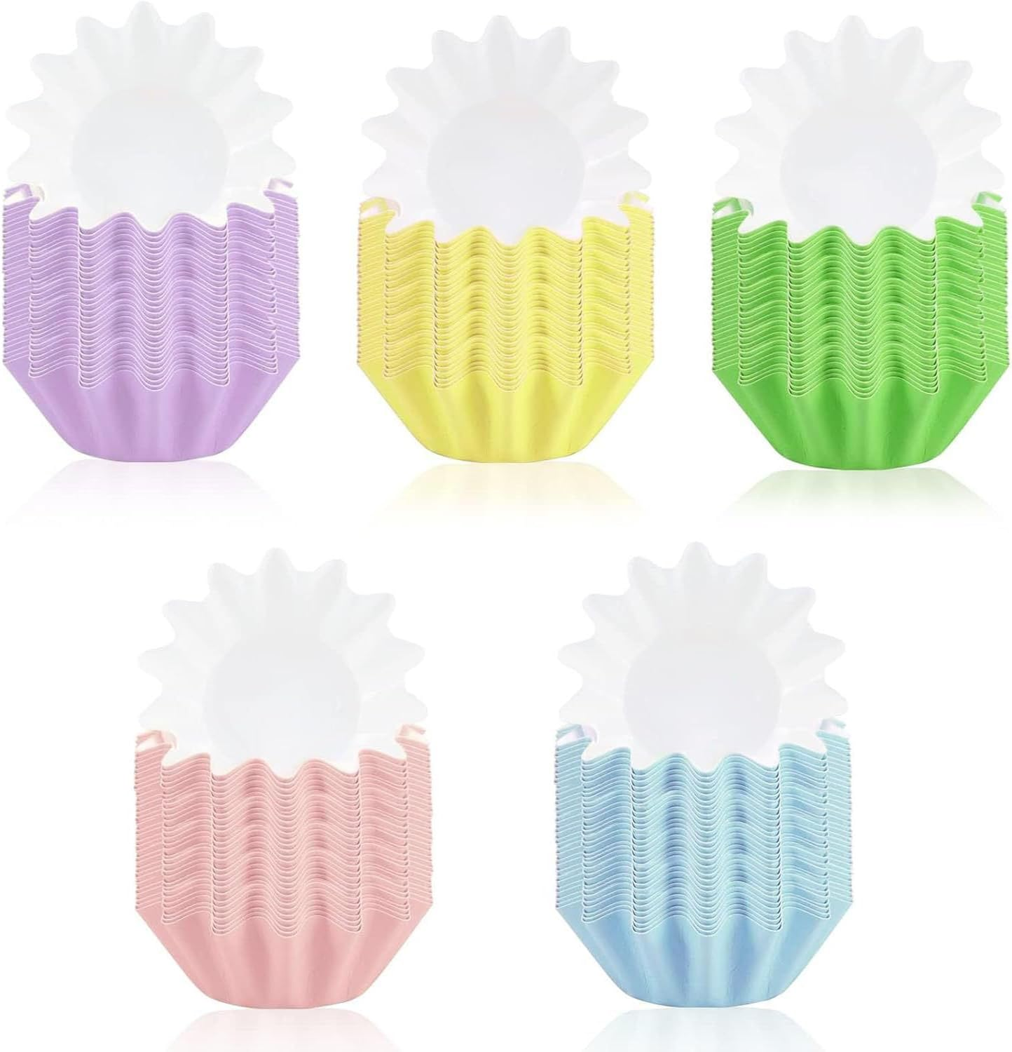 Baking Cups Cupcake Liner 100 PCS, for Wedding Birthday Holiday Party (Multicolor) image number 2