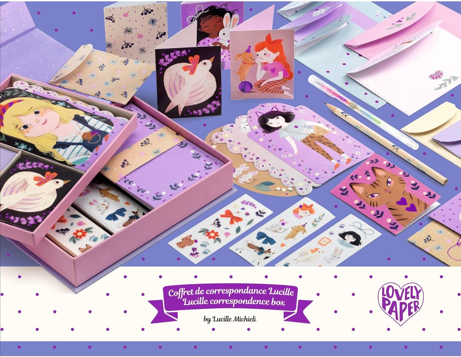 Lovely Paper DD03670 Lucille Correspondence Set