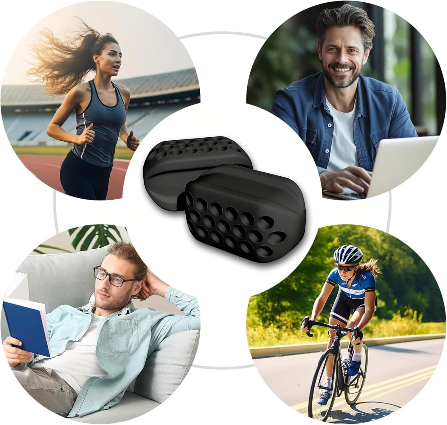 Jawline Trainer, Jaw Trainer, Jaw Trainer, Jaw Trainer, Jaw Exerciser, Face Trainer, Jaw Exerciser, Face Trainer, for Exercises, Face Muscles, Men and Women, Pack of 6 image number 2