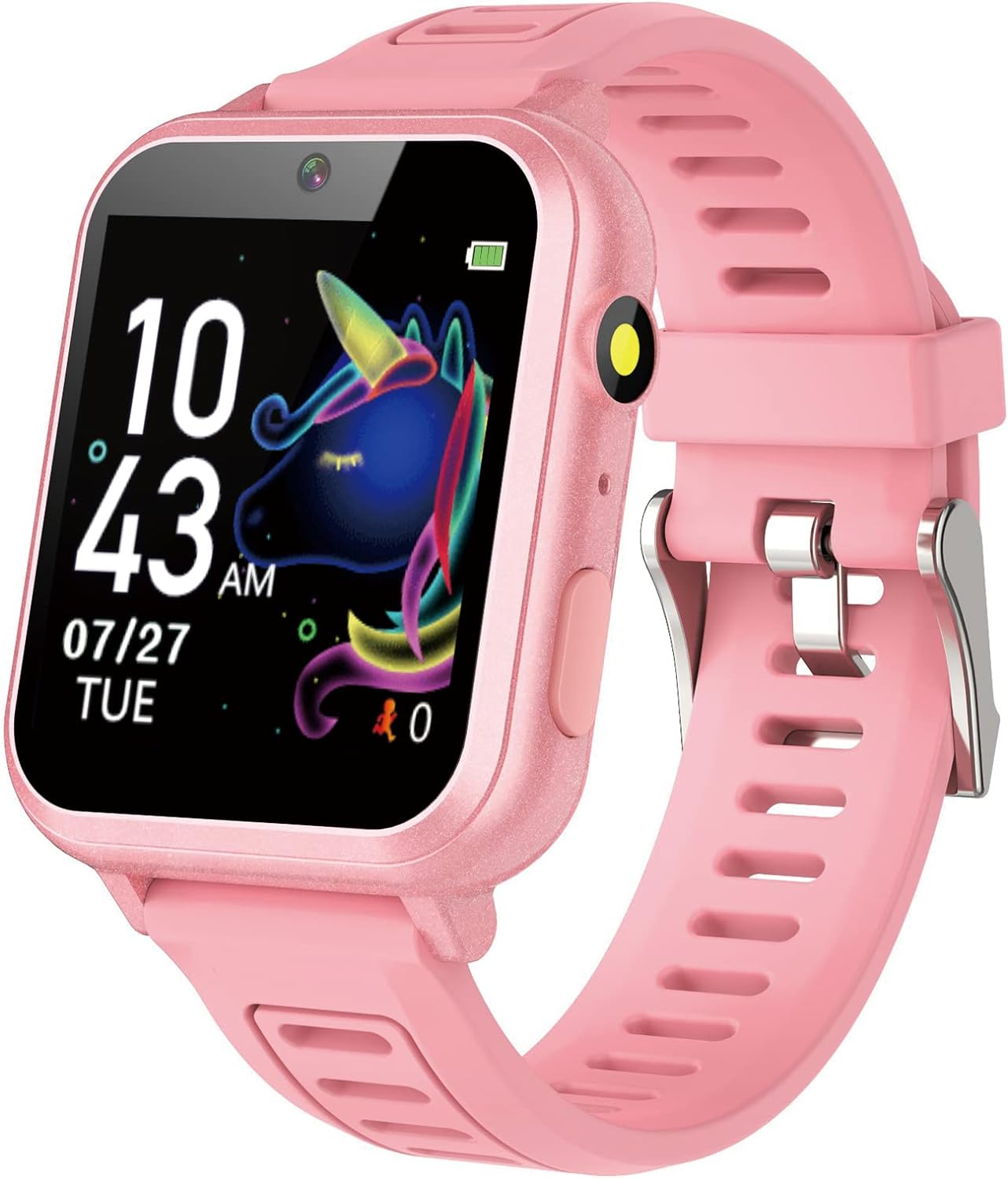 Girl Gifts Age 6 7 8 9 Kid Smart Watch: Presents 6-10 Year Old Girls Kids Learning Watch Birthday Gift 7 8 9 10 Year Old Girls Toy Reminder Game Watch Kids Age 10-12 Girl (Pink) image number 2