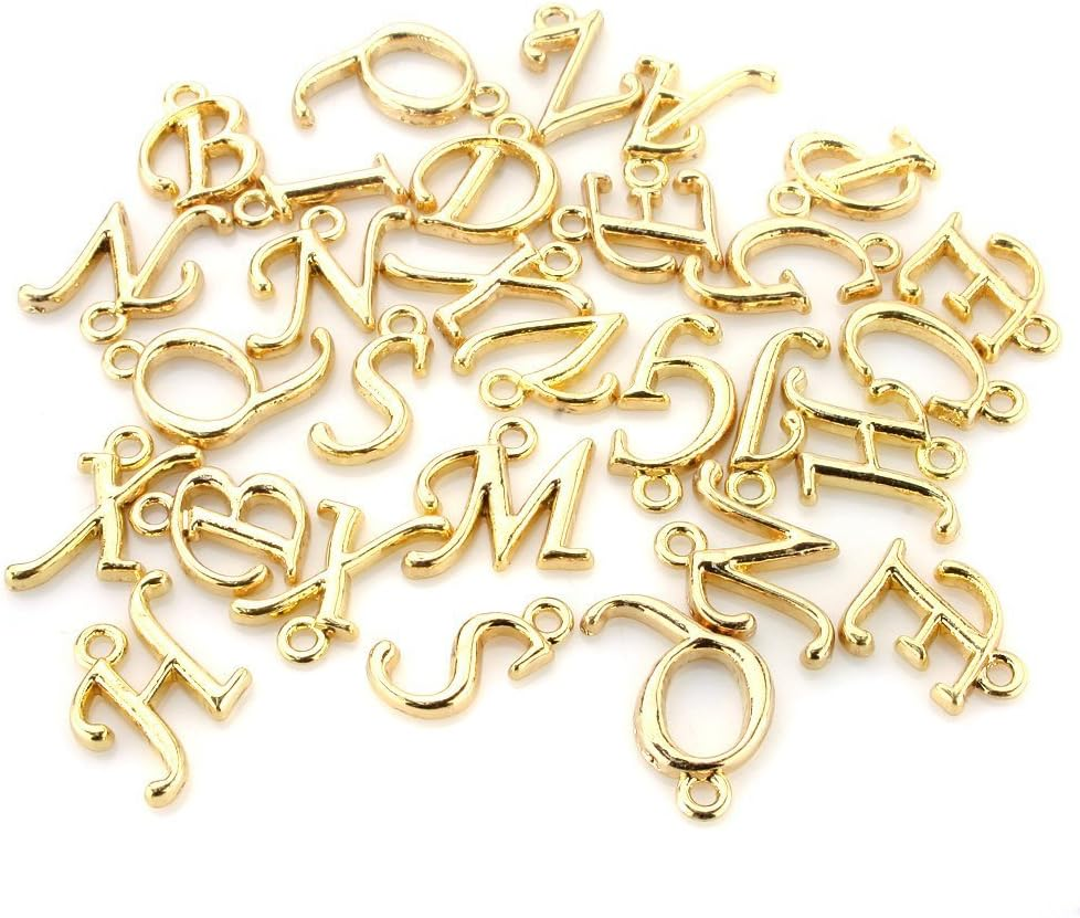 BEADNOVA 30Pcs Rhodium/Gold/Silver Plated Number 0-9 Charm for Jewelry Making image number 2