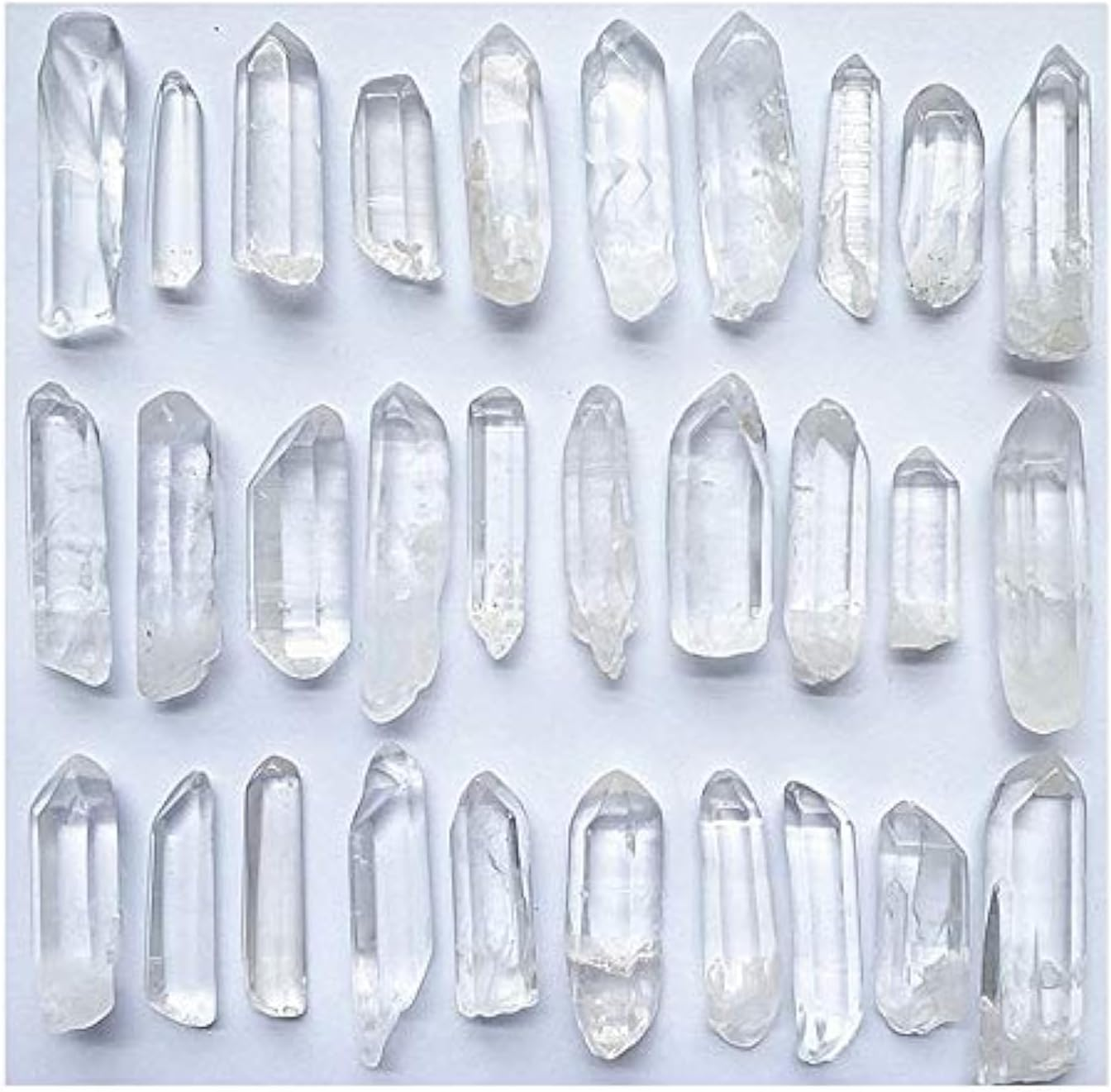 Colorsheng 100G 3.5Oz 0.22Lb Natural Clear Quartz Crystal Points Shards about 25-35 Piece Lot Average Brand image number 1