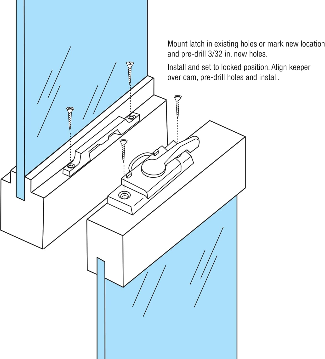 Prime-Line Products F 2763 Window Sash Lock with Keeper, Cam Action, Bronze Finish - Bronze image number 2