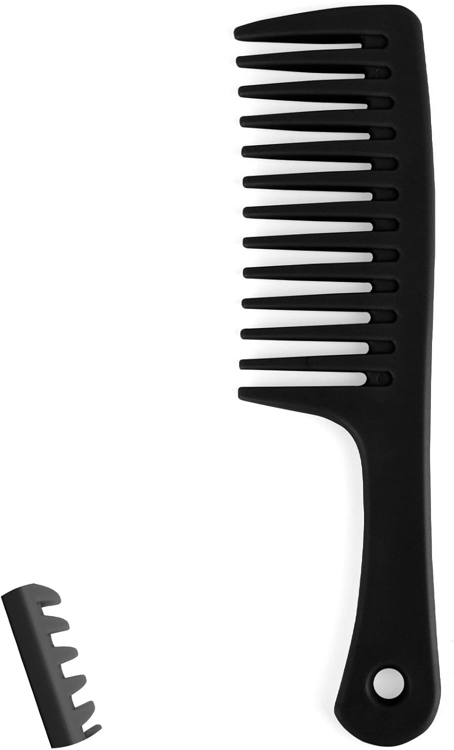 Wide Tooth Comb for Curly, Detangling, and Wet Hair - Large Black Comb for Women image number 4