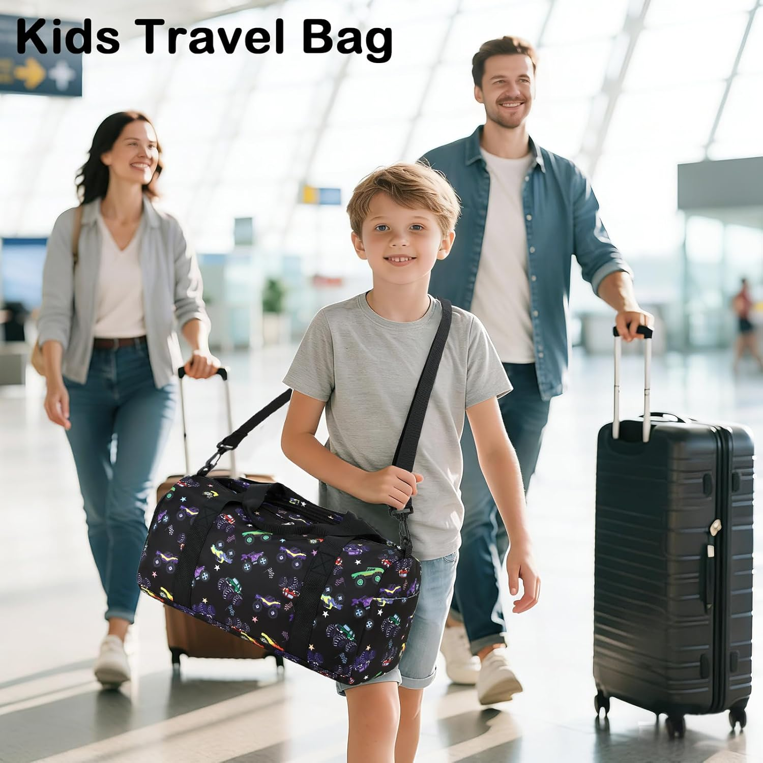 Gym Bag Sports Duffle Bag with Wet Pocket Weekender Overnight Bag with Waterproof Shoe Pouch and Air Hole for Men Women Travel Foldable Bag image number 6