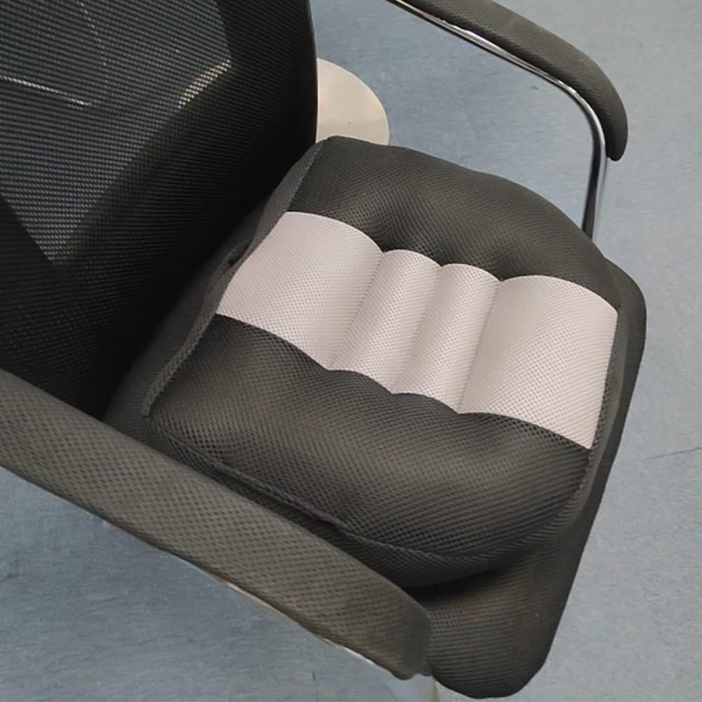 Car Booster Seat Booster Height Lifting Pad Breathable Mesh Portable Car Seat Cushion for Truck, Car, SUV, Office Chair, Wheelchair (Black&Grey) image number 4