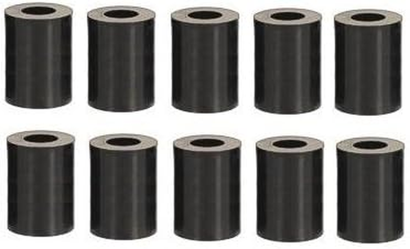 Spacer Sleeves for M8 Screws, Length 30 Mm, Plastic, Black, Set of 10