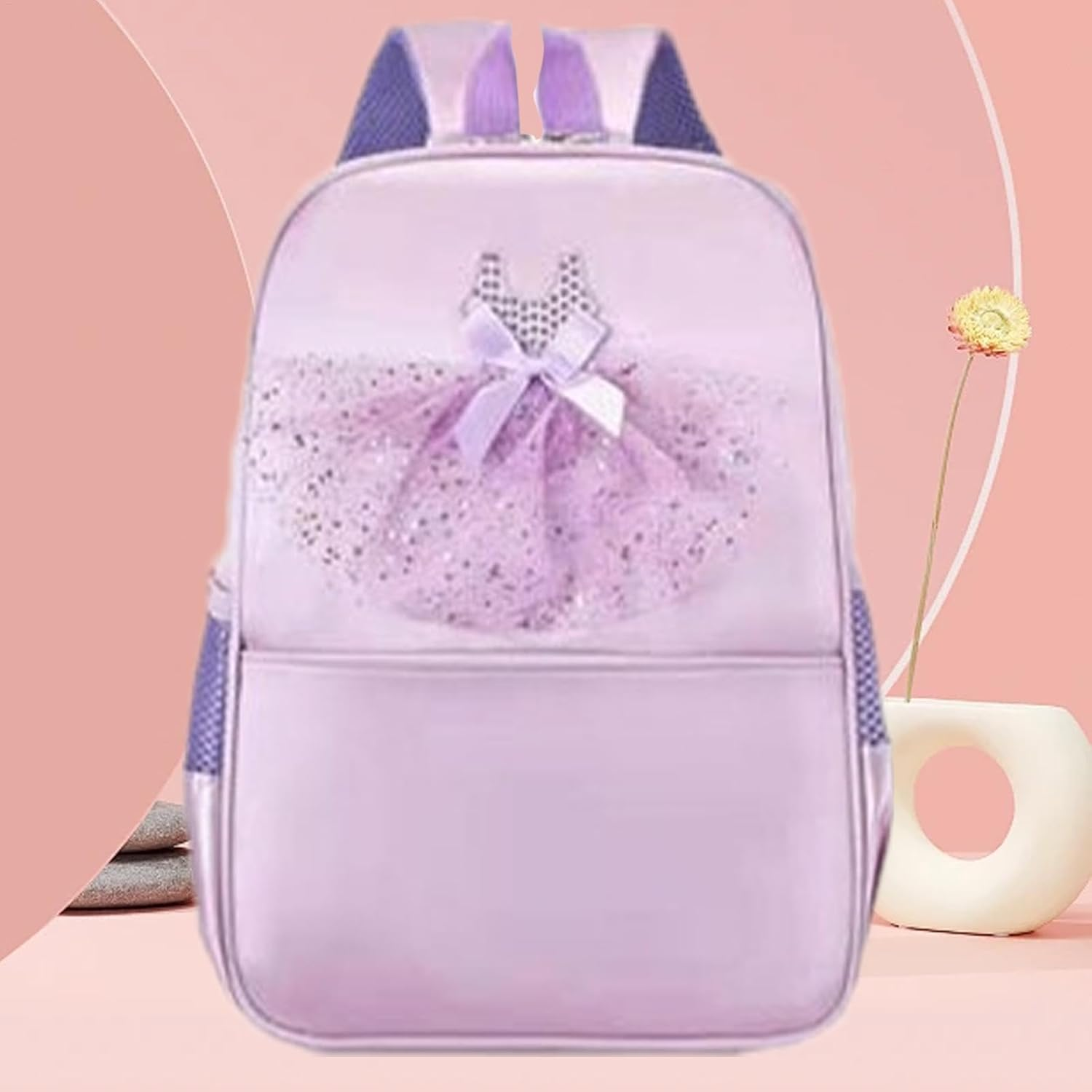 Ballet Dance Backpack, Gymnastics Bag, Travel Ballet Dance Backpack for Girls Cute Gymnastics Bag for Toddler image number 6