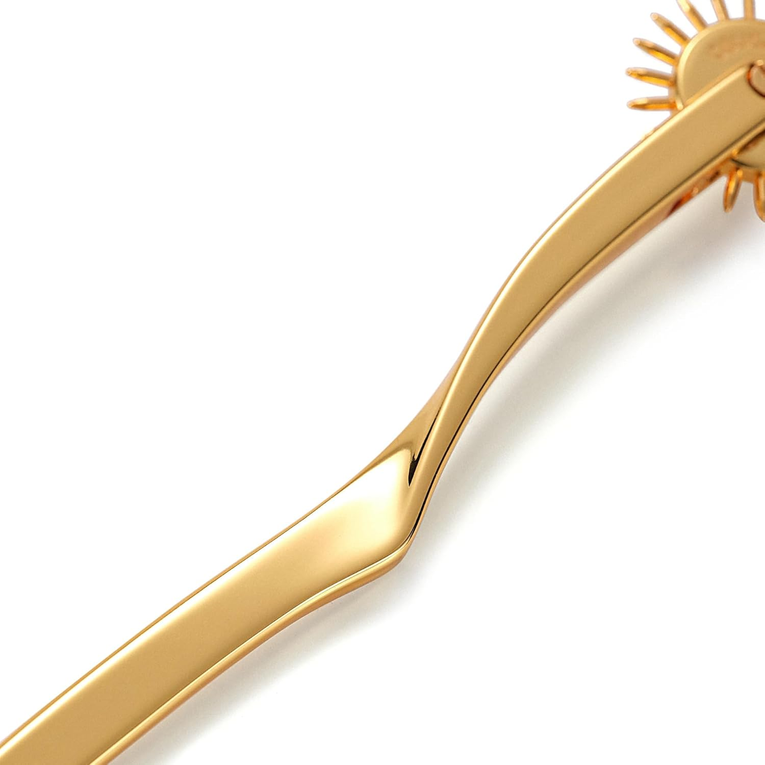 OSUGA Golden Erotic BDSM Toys Foreplay Pinwheel Sex Roller Nipple Breast Spikes Fetish Tongue Stimulator Sex Tools Sensory Play 22 Pins Flirting Stimulation Roller Portable Couple Sex Toys image number 5