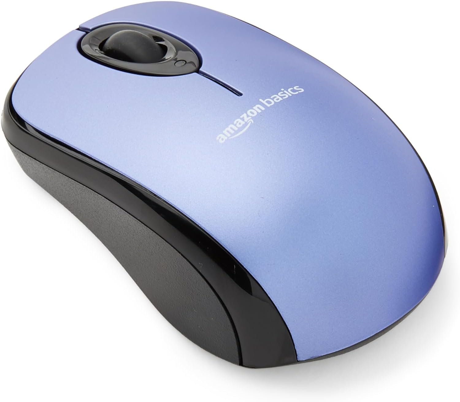 Amazon Basics Wireless Computer Mouse with Nano Receiver - Blue