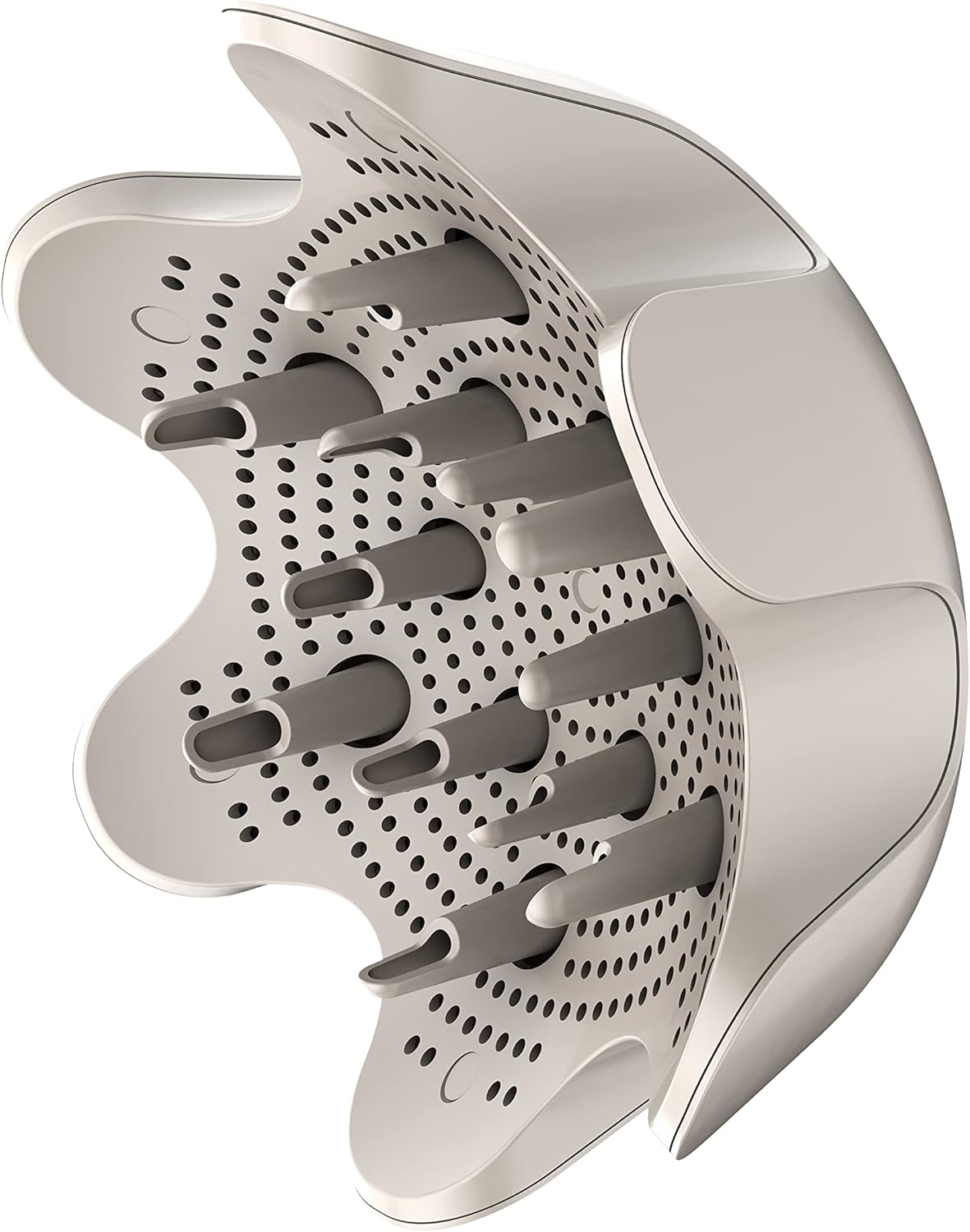 Shark XSKHD4DA Flexstyle Curl-Defining Diffuser, Attachment for Shark Flexstyle Blow Dryers, Styling Tool for Wavy, Curly, and Coily Hair, Enhance Natural Curls, Extendable Prongs, Stone image number 5