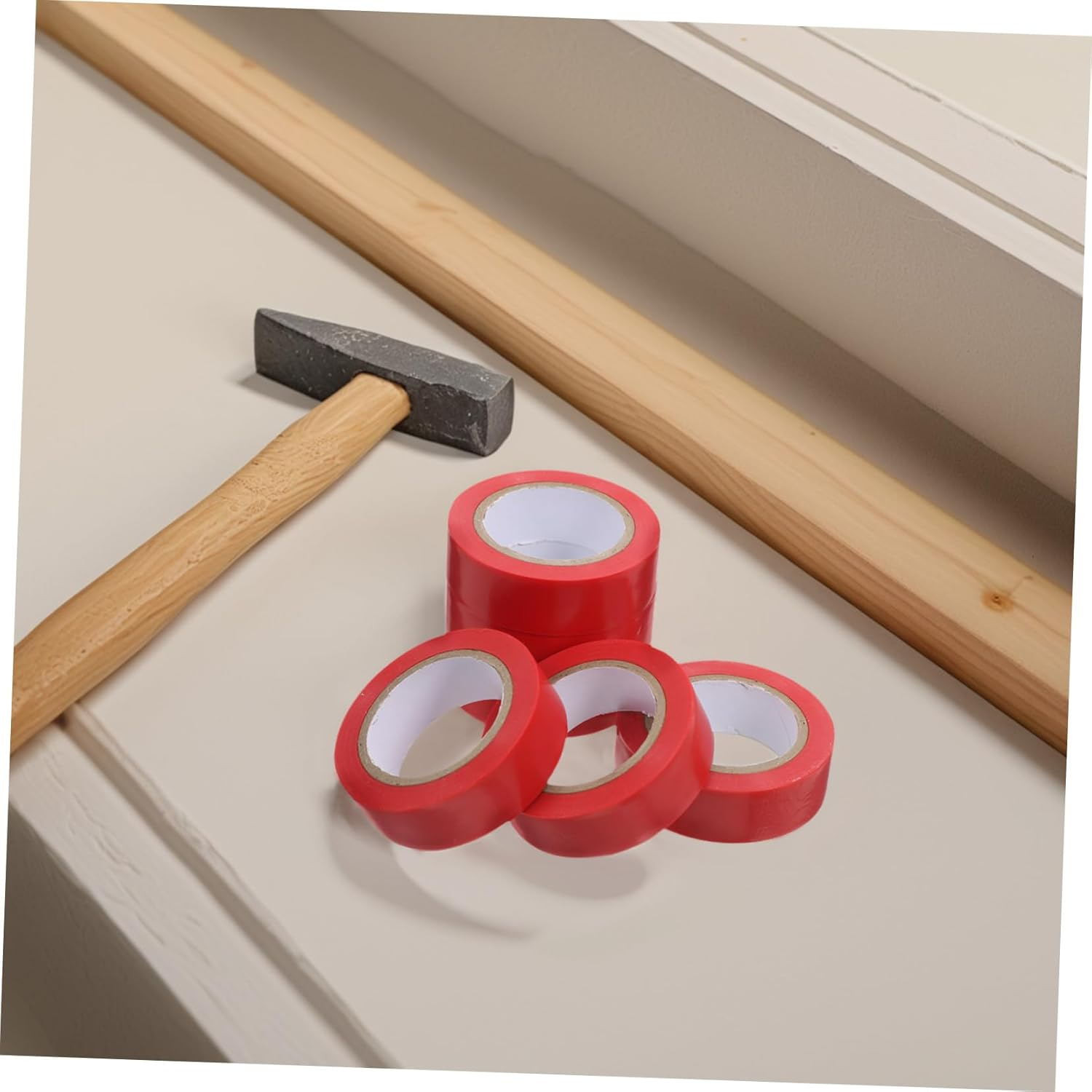 Homoyoyo 6Rolls Flexible Electrical Tape for Wire Harness Wide Tape for Home Repair High-Temperature Resistance Mask Glue Suitable for Outdoor Indoor Use image number 2