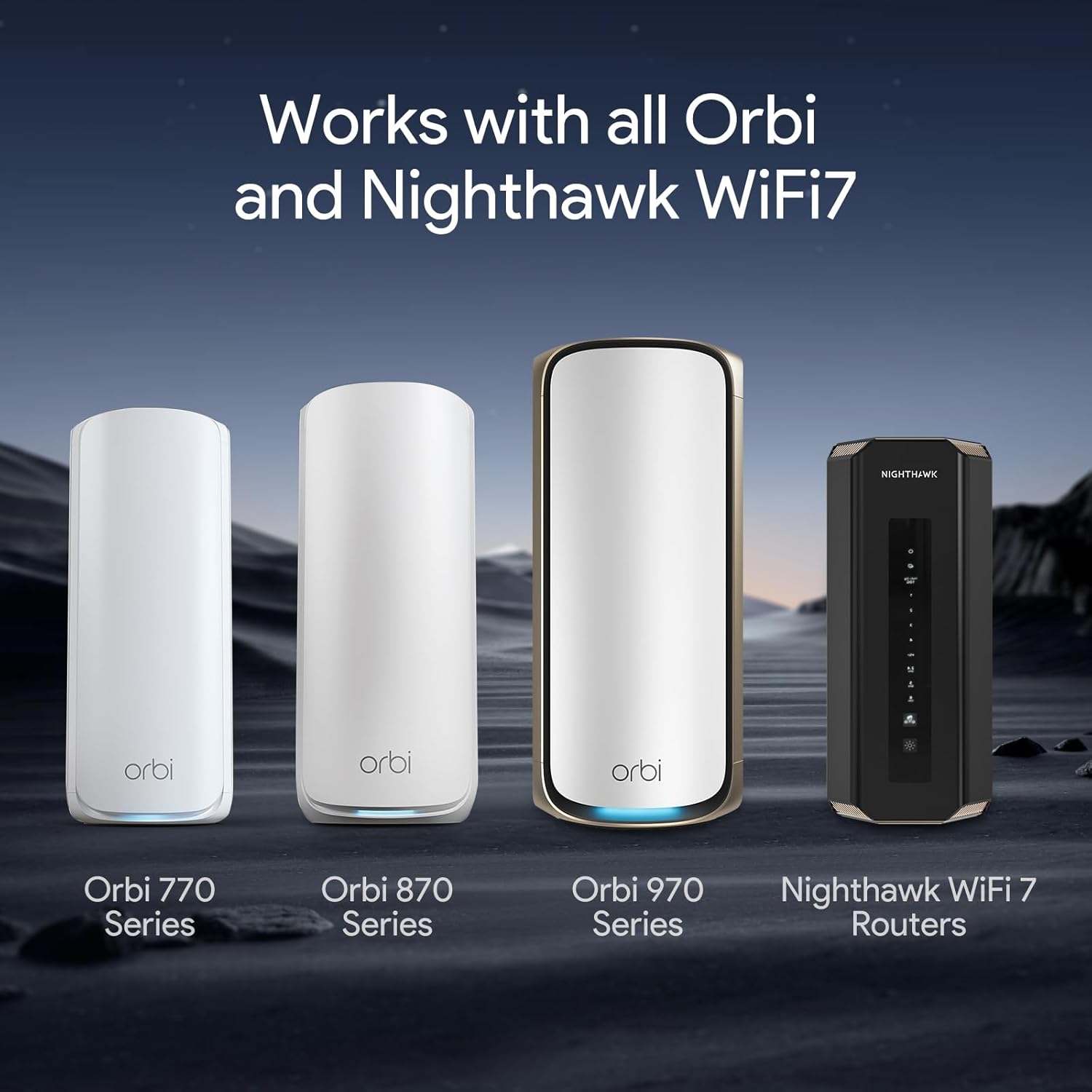 EDUP Wall Mount Kit for Orbi 970 770 870 Wifi 7 Mesh Systems and Netgear Nighthawk Wifi 7 Router (RS100 RS200 RS300 RS500 RS600 RS700S), Enhance Signal Coverage -White (Pack of 2)