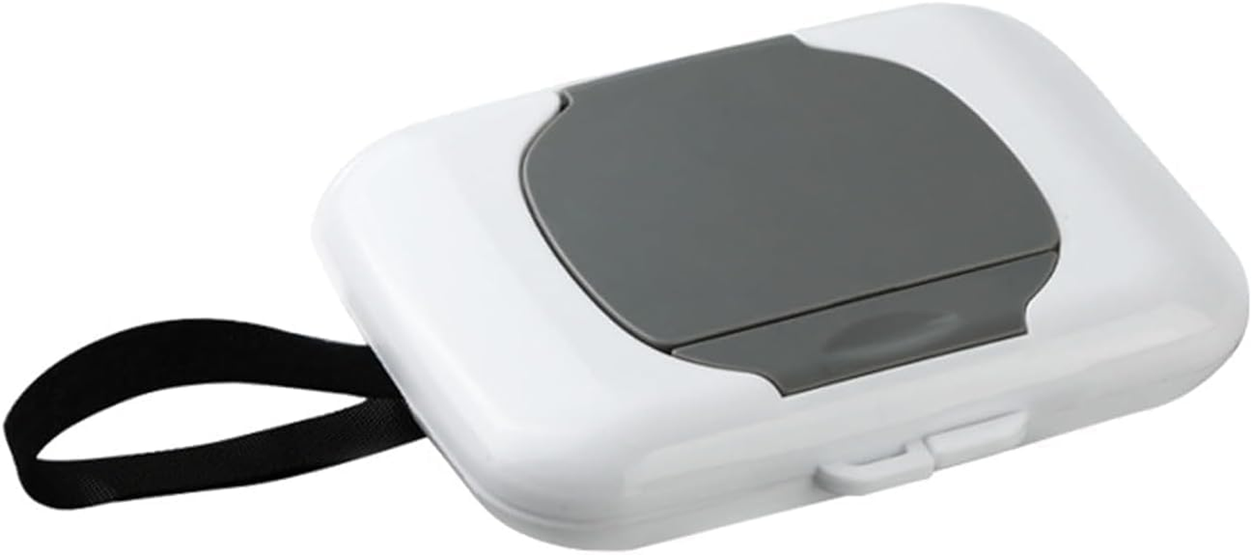 Gray Travel Wipe Holder, Wipes Dispenser, Travel Wipes Case, Reusable Wet Wipe Container Box Strollers Hanging Dispensers Refillable Wipe Case Safe Wet Storage Wipe Holders Wipes and Holders image number 6