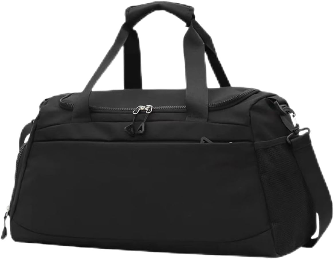 Gym Bag for Men and Women with Shoes Compartment - 3 in 1 Sports Duffle Bag Travel Backpack Weekender Overnight Bag with Multiple Pockets (Black) image number 1