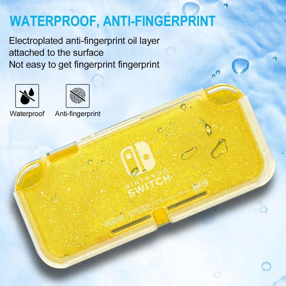 Unron Glitter TPU Protective Case for Nintendo Switch Lite, Shockproof and Anti-Scratch Cover with Liquid Crystal Design image number 3