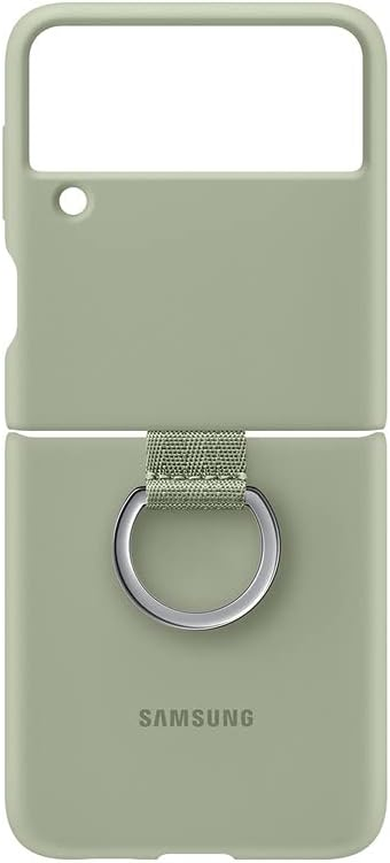 Samsung EF-PF711TMEGWW Galaxy Z Flip3 Silicone Cover with Ring, Olive Green