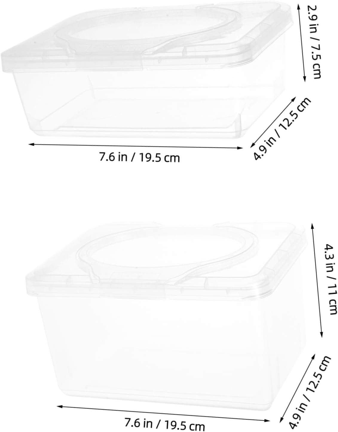Anneome 2Pcs Portable Refillable Wet Wipes Storage Tissue Dispenser Travel Wipes Holder Tidy Organized image number 4
