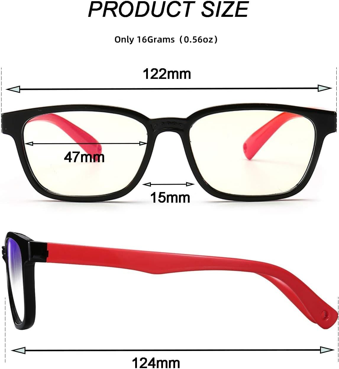 3 Pack Kids Blue Light Blocking Glasses for Reading, Phone & Computer Use - anti Blue Ray Gaming Glasses for Boys & Girls Ages 3-10 image number 2