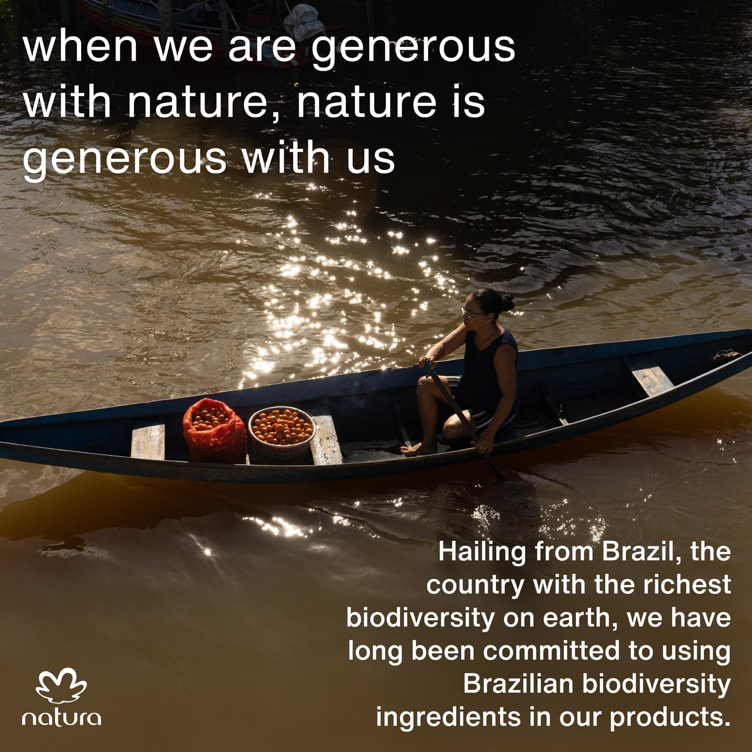 Natura - Ekos A&ccedil;a&iacute; Triple Phase Shower Oil - Revitalizing In-Shower or Bath Body Oil - Anti-Dullness - Scented - Bath Oil - Skin Moisturizer - Vegan Skin Care - Brazilian Beauty - 6.7 Fl Oz (200Ml) image number 1