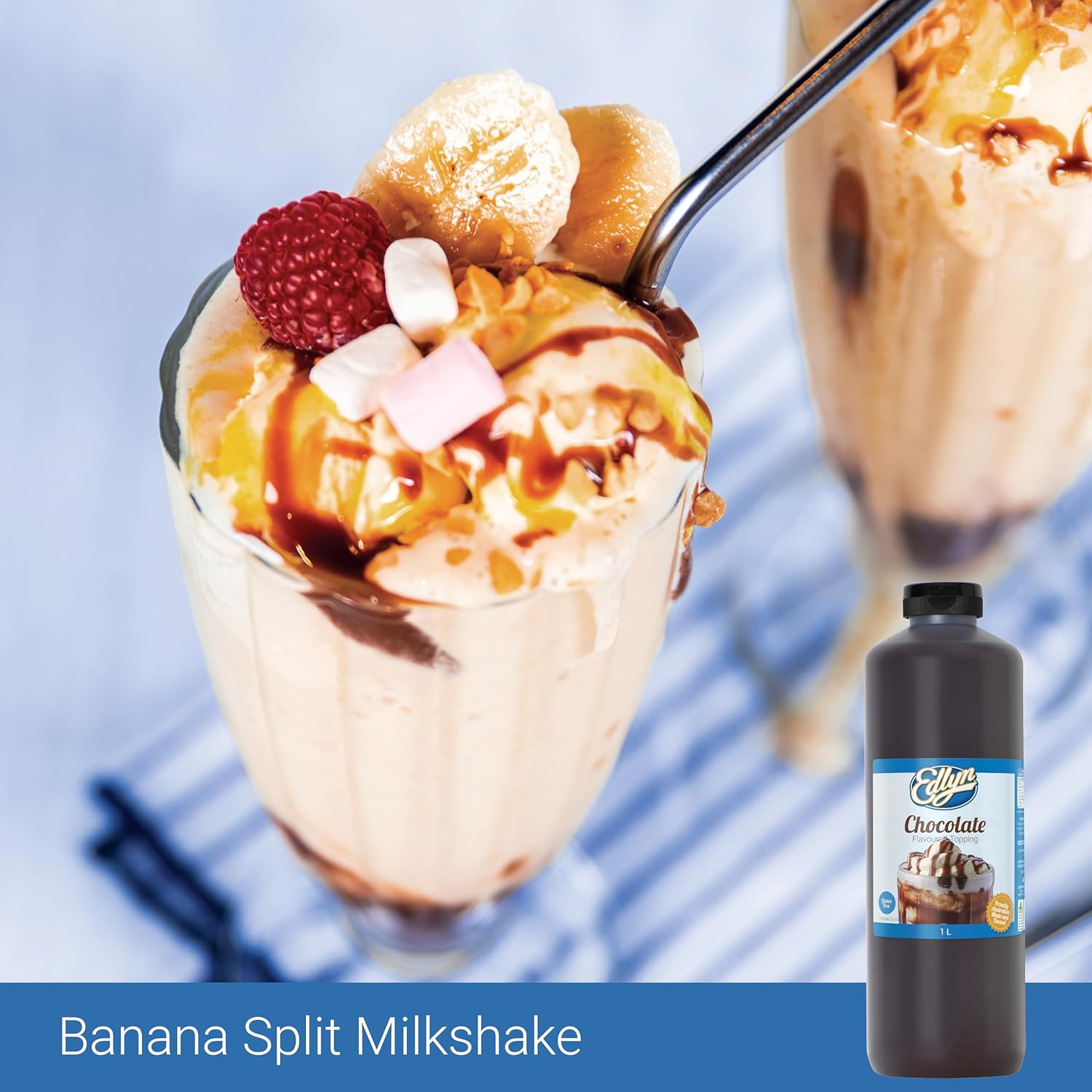 Edlyn Chocolate Flavoured Topping 1 Litre image number 3