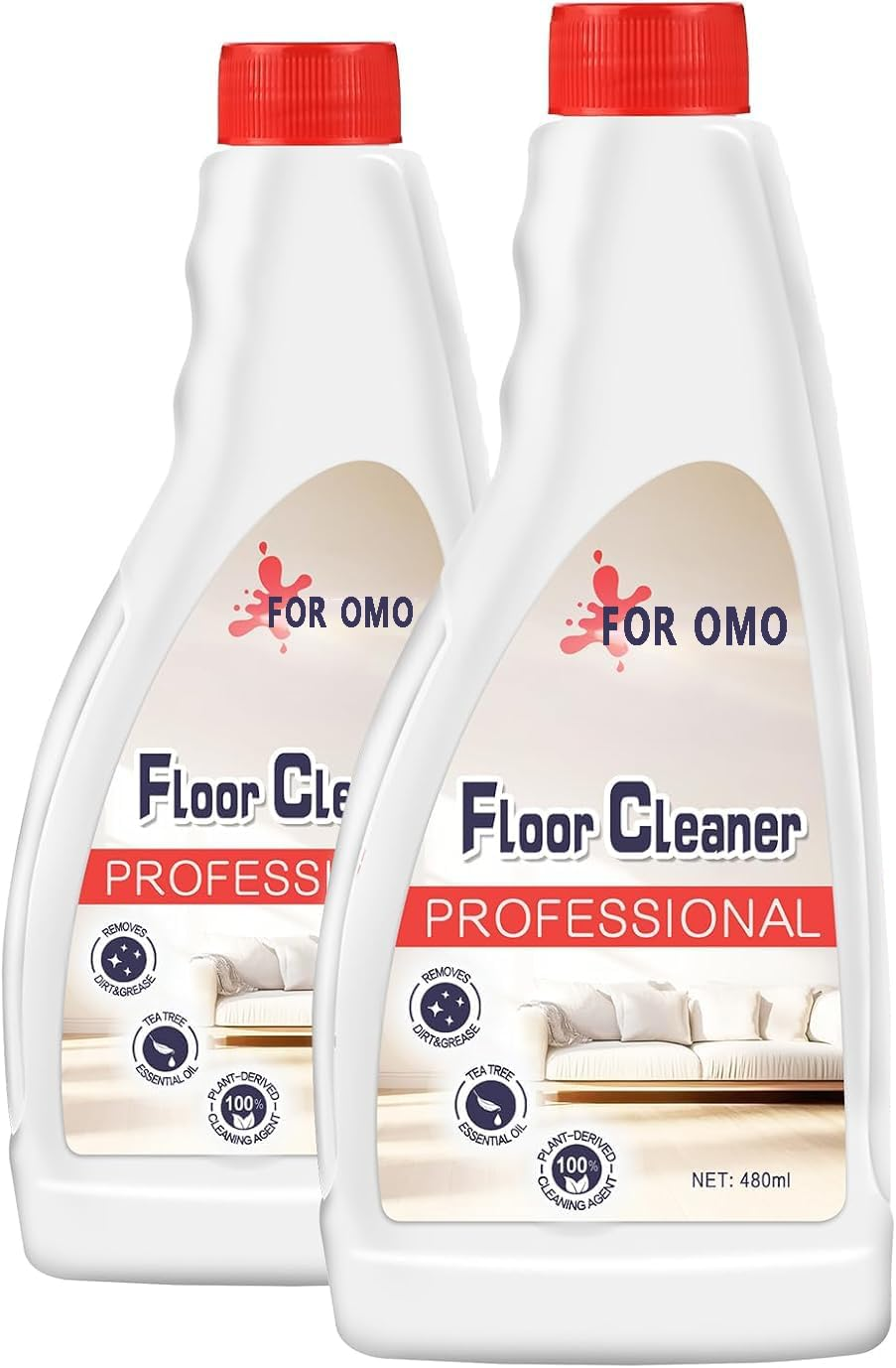 Floor Cleaning Solution, 2-Pack 480Ml, Eco-Safe, Compatible with All Roborock Mopping Robots (S7, S8, Qrevo, Q7, Q8 Series), Pet & Kid Friendly, Stain-Busting & Fresh-Scented image number 3