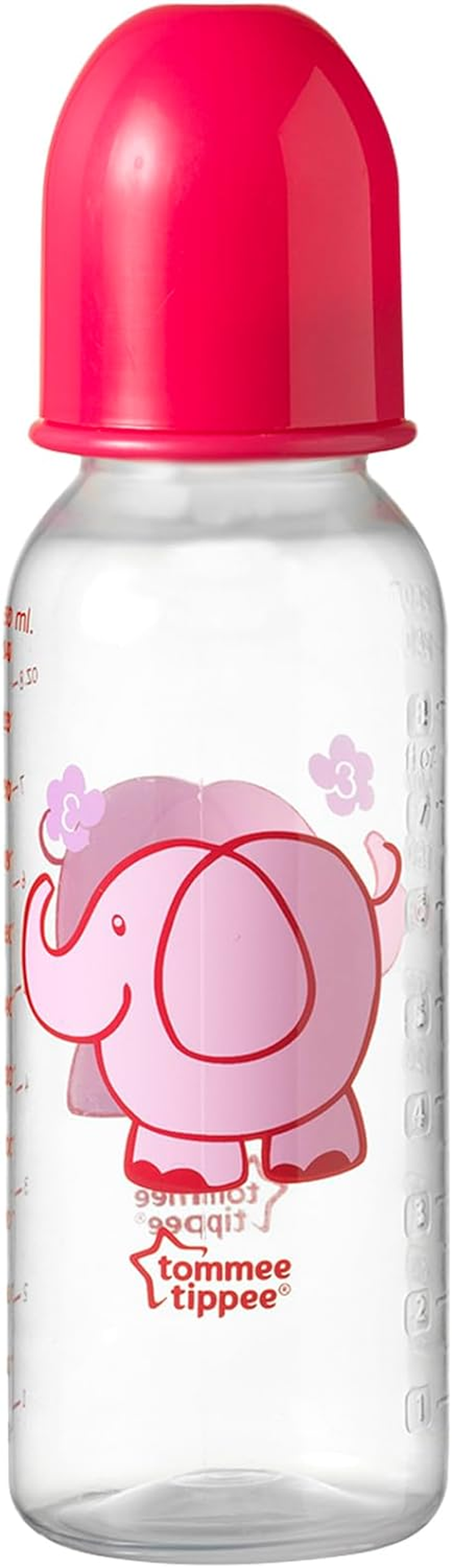 Tommee Tippee Narrow Neck Baby Bottles with Soft Silicone Slow Flow Teats, 250Ml, Pack of 3, 0 Months+ image number 4